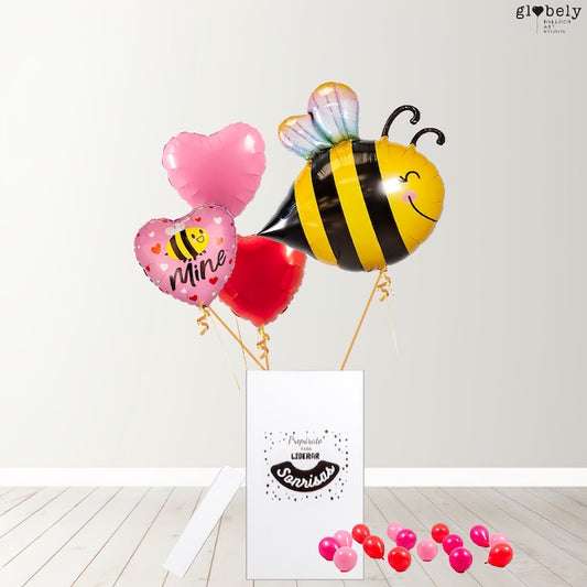 Caja GloBOOM con globos Bee Mine