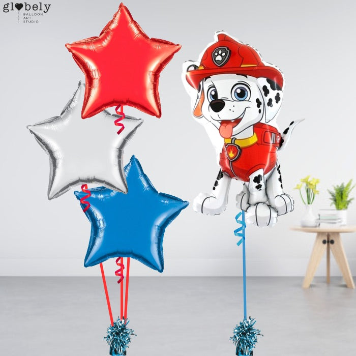 Caja GloBOOM con globos Patrulla Canina MARSHALL