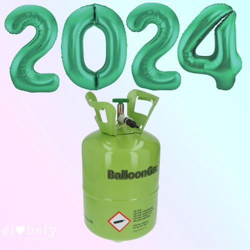 Pack globos Fin de Año 2024 verde