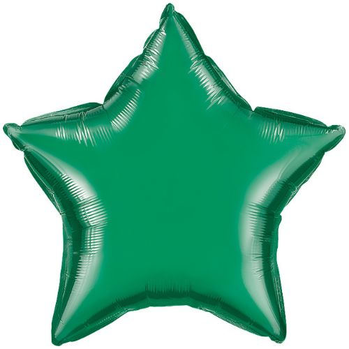 Globo estrella verde esmeralda