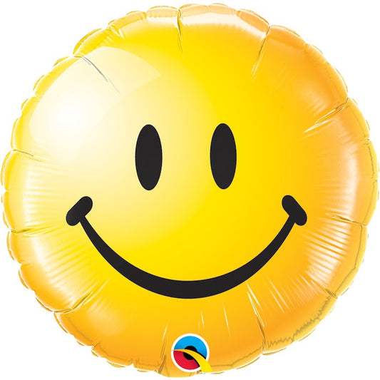 Globo Smiley amarillo inflado