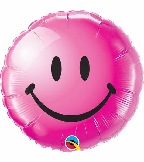 Globo Smiley rosa fucsia