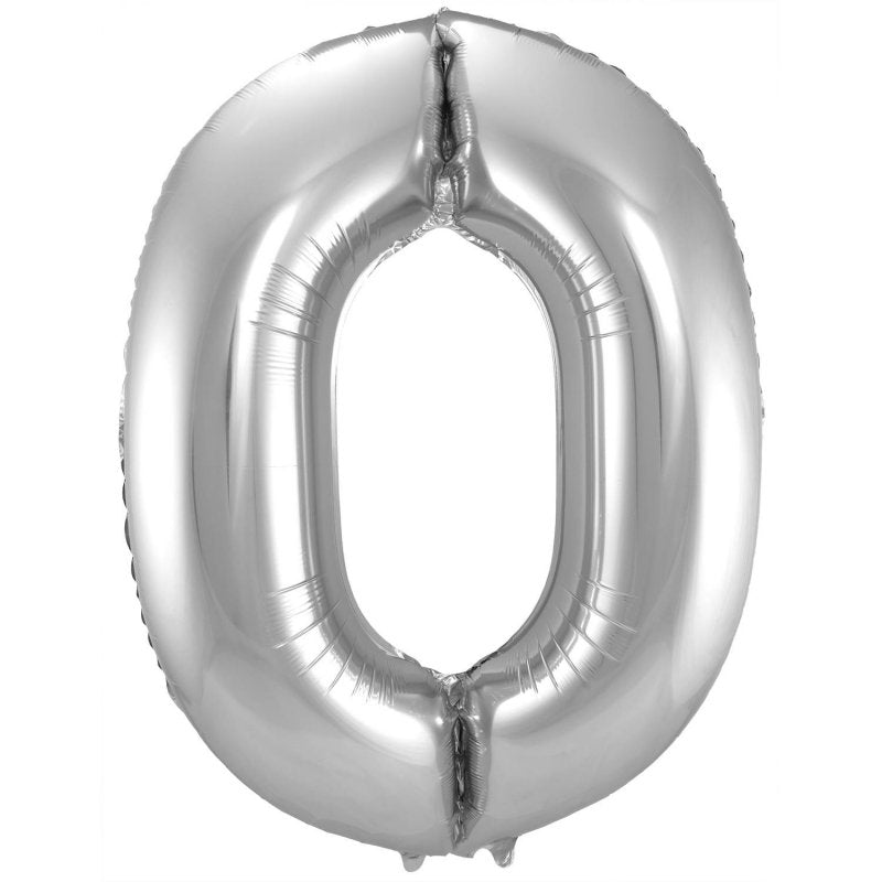 Globo foil numero plata 86cm