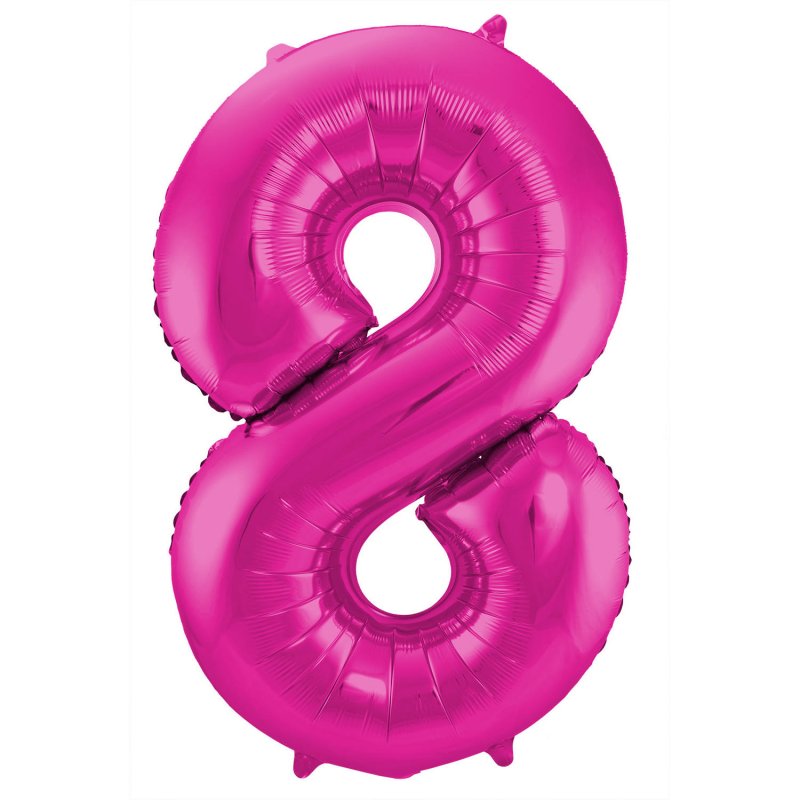 Globo foil numero rosa 86cm