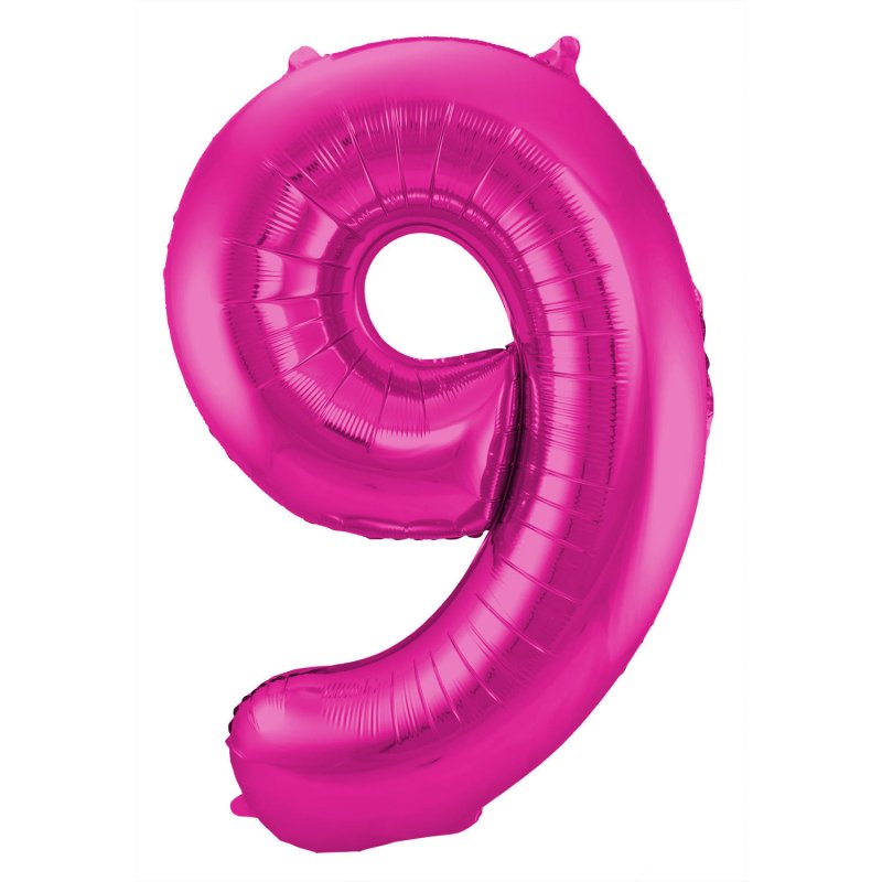 Globo foil numero rosa 86cm