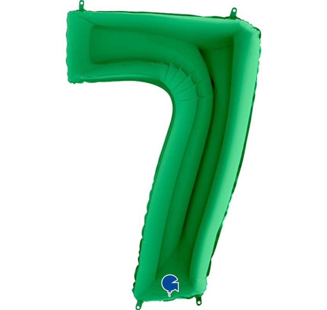 Globo foil numero verde 102cm