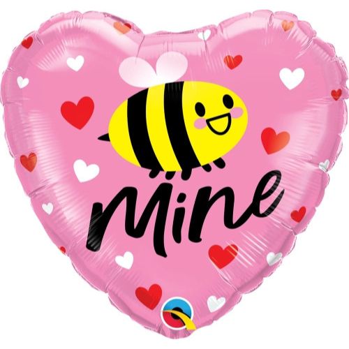 Globo corazón bee mine inflado