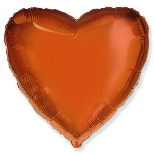 Globo corazón naranja