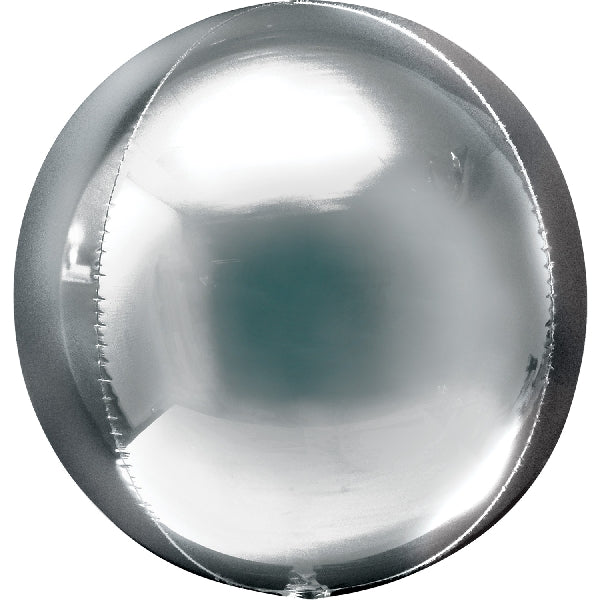 Globo esfera plata 38cm inflado