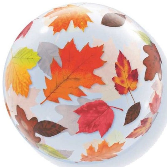 Globo bubble hojas otoño