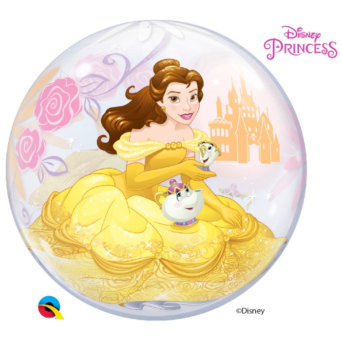 Globo bubble princesa Bella inflado