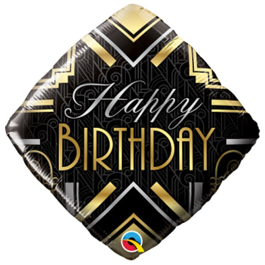 globo foil diamante birthday art deco