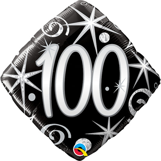 globo foil diamante número 100