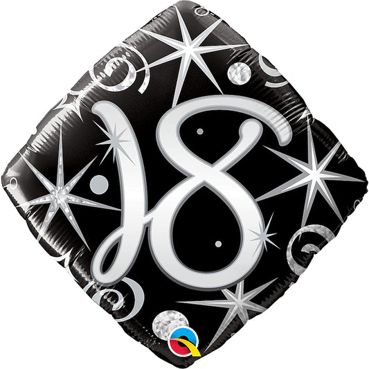 globo foil diamante número 18