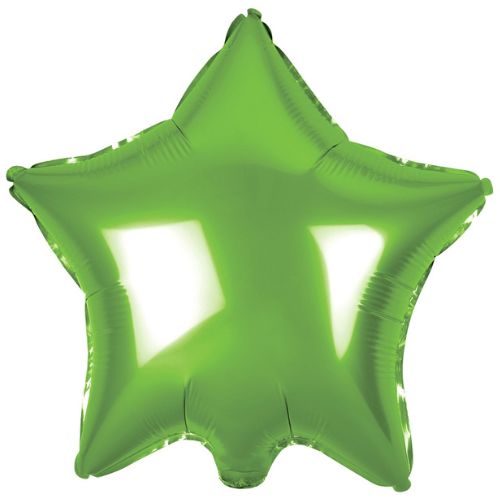 Globo estrella verde lima inflado