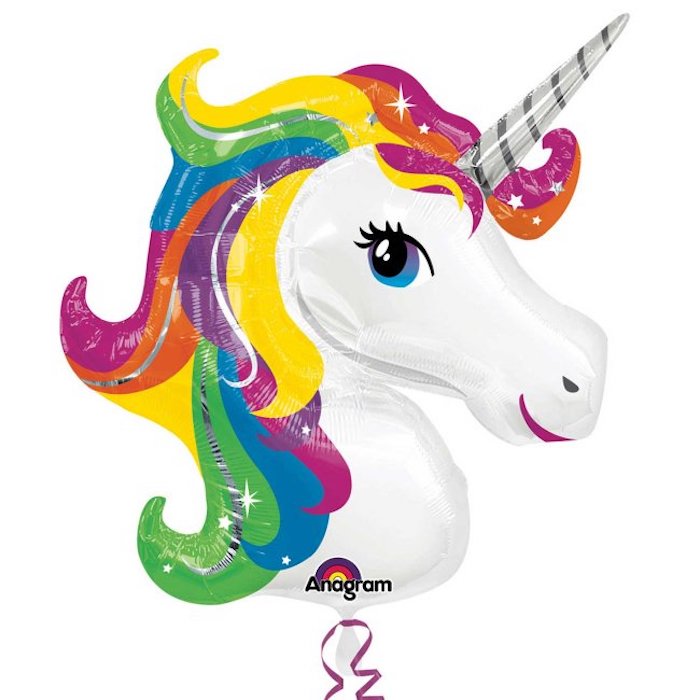 Globo foil cabeza de unicornio