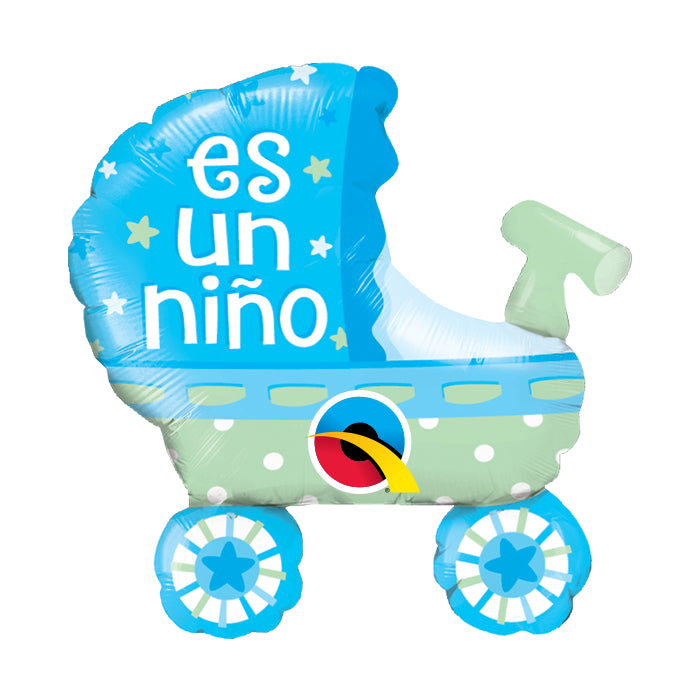 Globo foil mini carrito "es un niño"