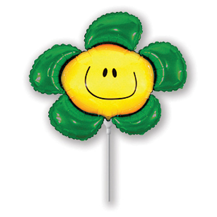 Globo foil mini flor verde