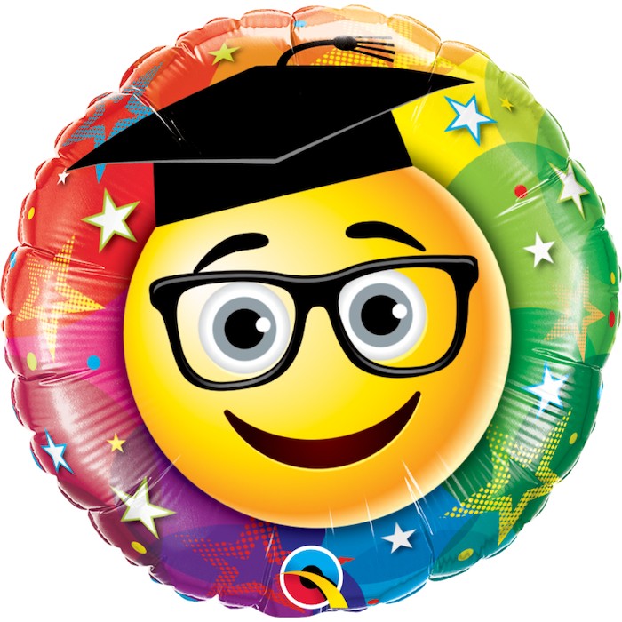 Globo emoticono graduado inflado