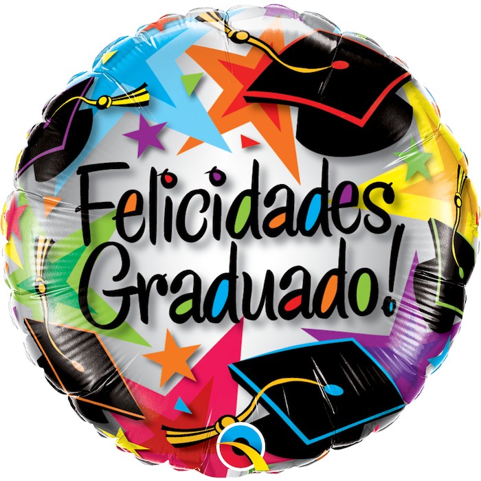 Globo felicidades graduado estrellas inflado