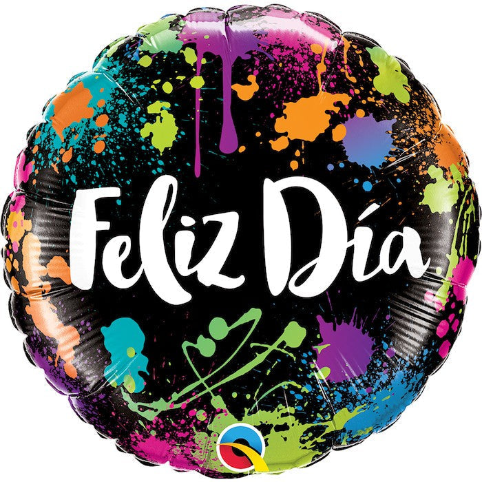 Globo feliz dia pintura inflado